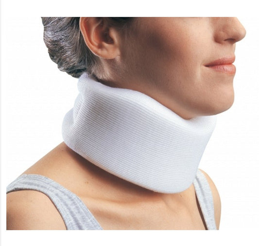 Cervical Collar ProCare Universal Contoured / Medium Density Adult One Size Fits Most One-Piece 4 Inch Height 24 Inch Length 10-1/2 to 24 Inch Neck Circumference,  Packaging Type- Each