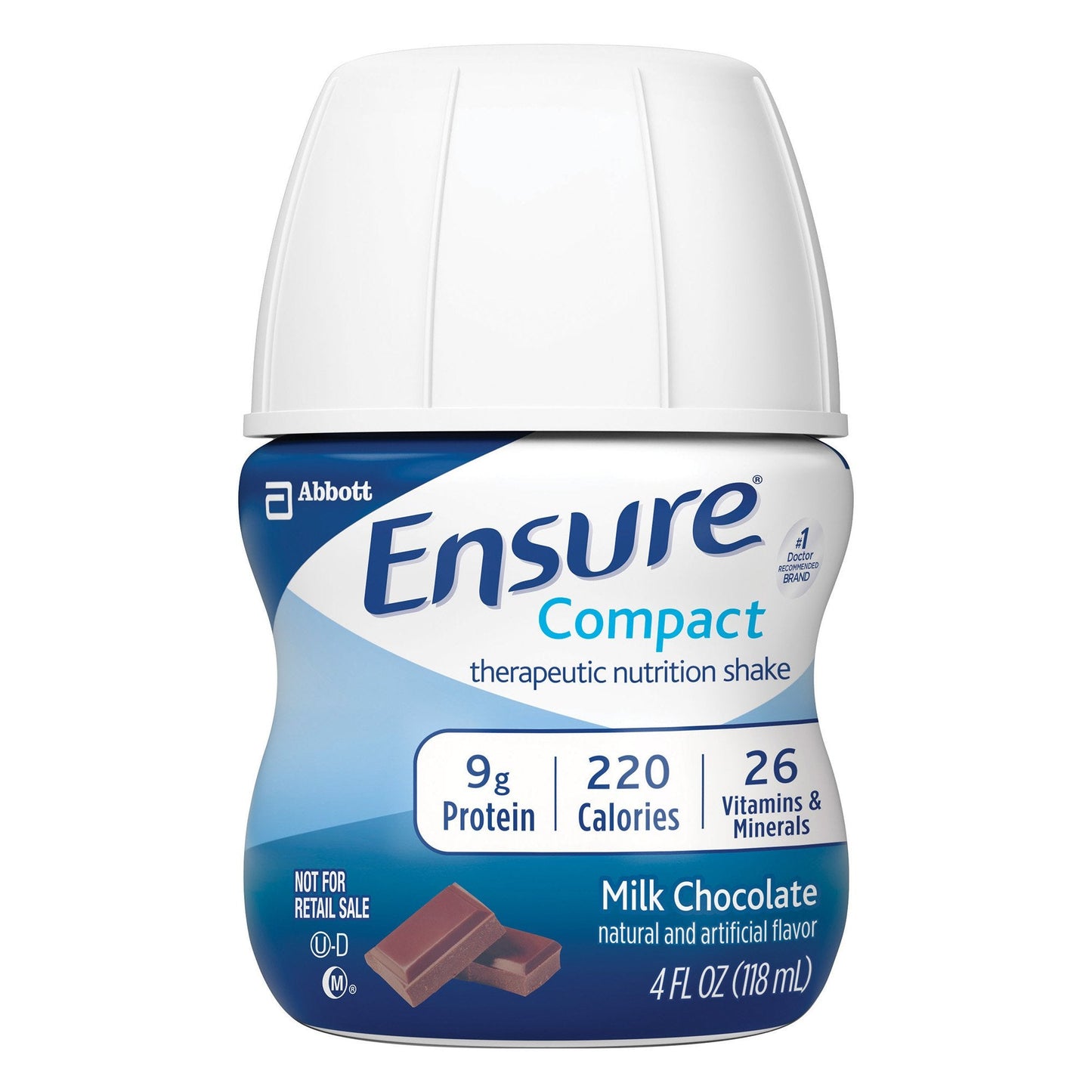 Oral Supplement Ensure Compact Therapeutic Nutrition Shake Milk Chocolate Flavor Liquid 4 oz. Bottle,  Packaging Type- Each