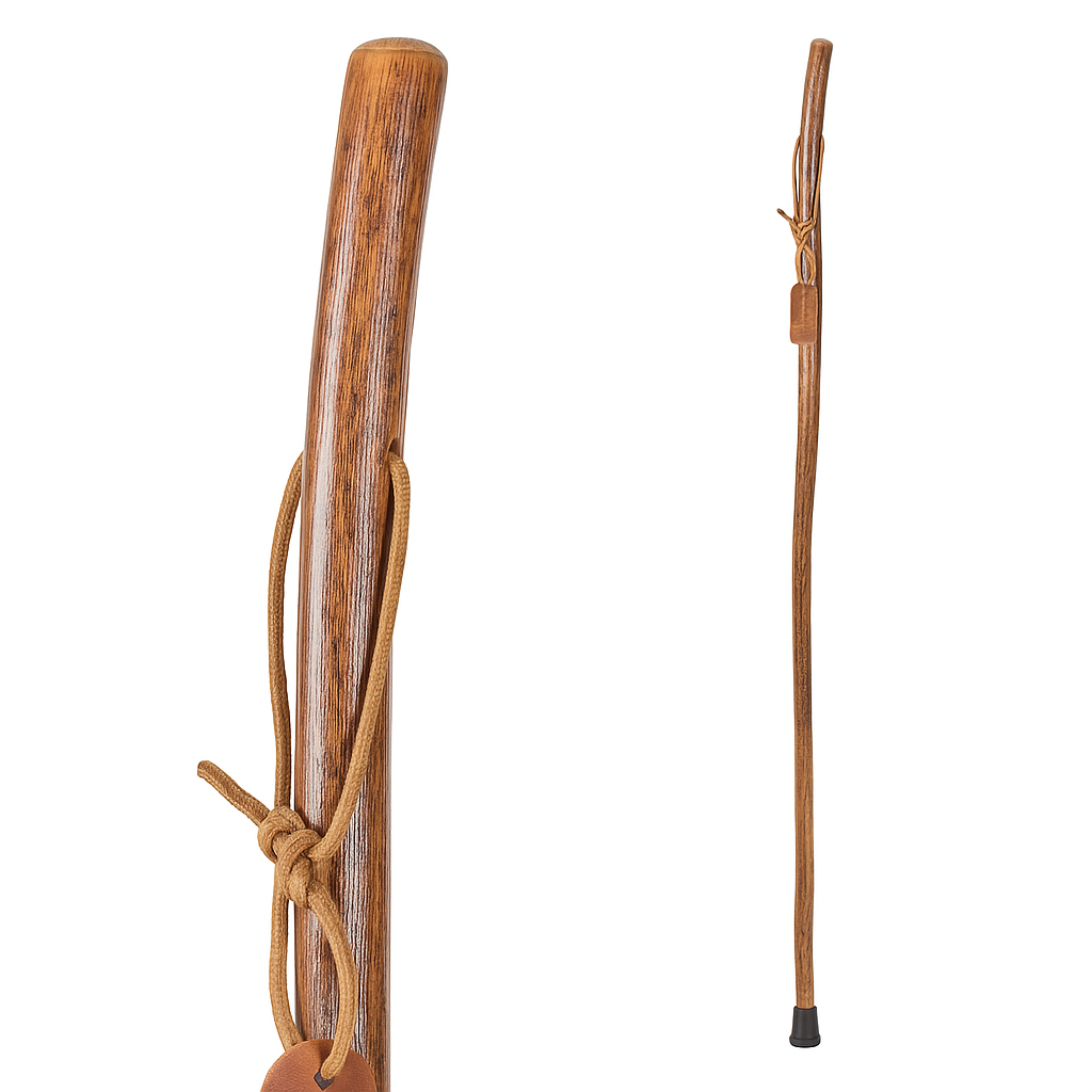 Walking Stick Brazos Free Form Wood 58 Inch Height Hickory