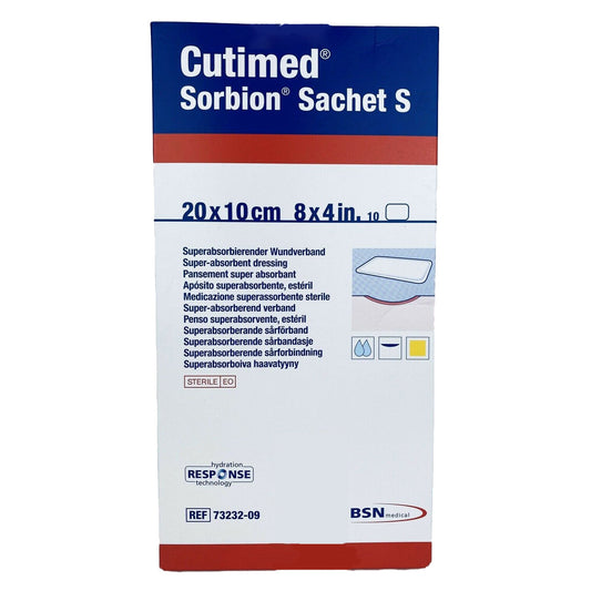 Gelling Fiber Wound Dressing Cutimed Sorbion Sachet S 4 X 8 Inch Rectangle Sterile,  Packaging Type- Each