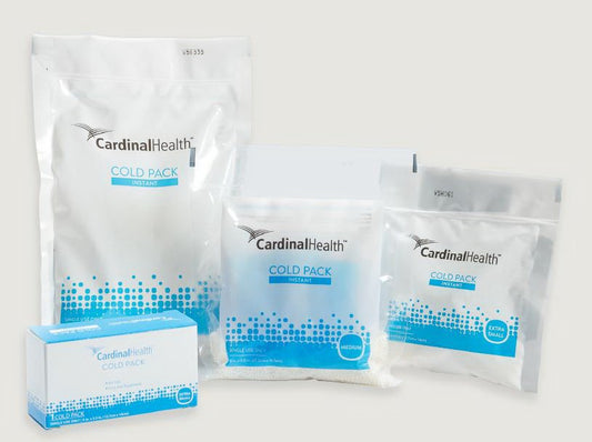 Instant Cold Pack Cardinal Health Non-Sweat General Purpose Large 6 X 9 Inch Plastic / Ammonium Nitrate / Water Disposable, Packaging Type- Case