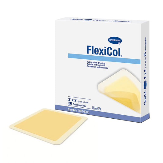 Hydrocolloid Dressing FlexiCol 2 X 2 Inch Square,  Packaging Type- Each