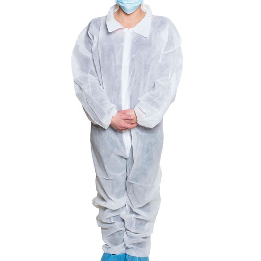 Coverall 3X-Large White Disposable NonSterile, Packaging Type- Box