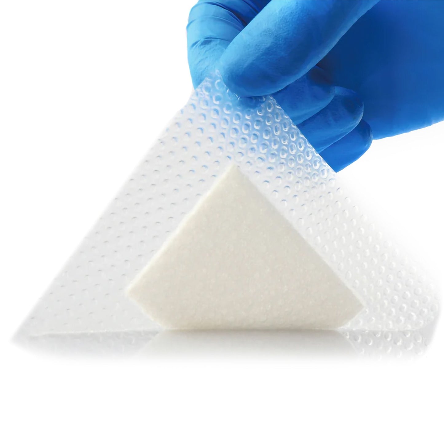 Super Absorbent Dressing ExcelSAP™ Silicone Adhesive 4 X 4 Inch Square,  Packaging Type- Each