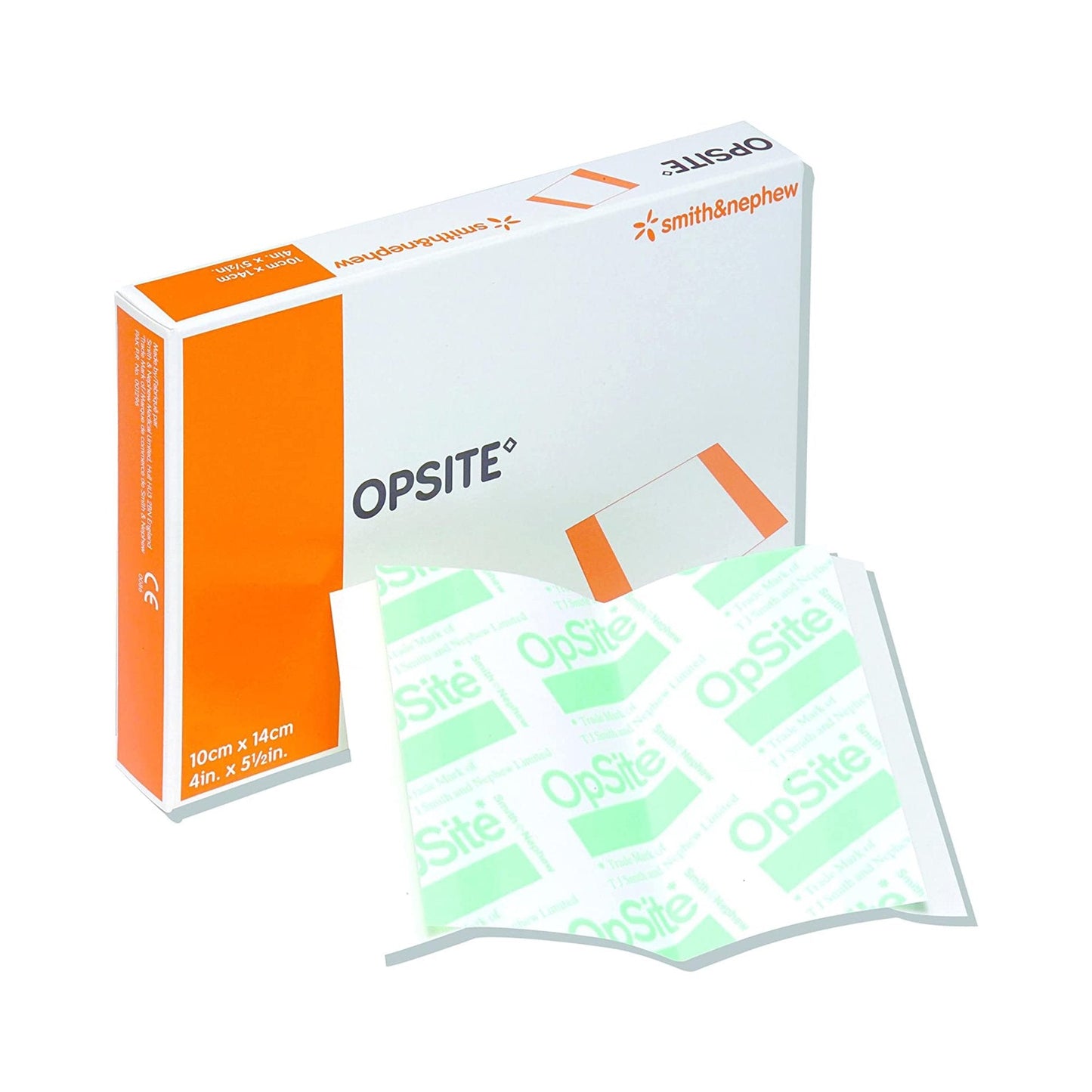 Transparent Film Dressing OpSite 4 X 5-1/2 Inch 2 Tab Delivery Rectangle Sterile,  Packaging Type- Each