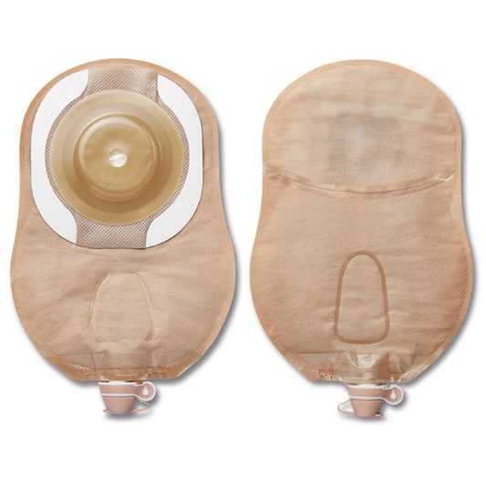 Urostomy Pouch CeraPlus One-Piece System 9 Inch Length Soft Convex, Pre-Cut 7/8 Inch Stoma Drainable, Packaging Type- Box