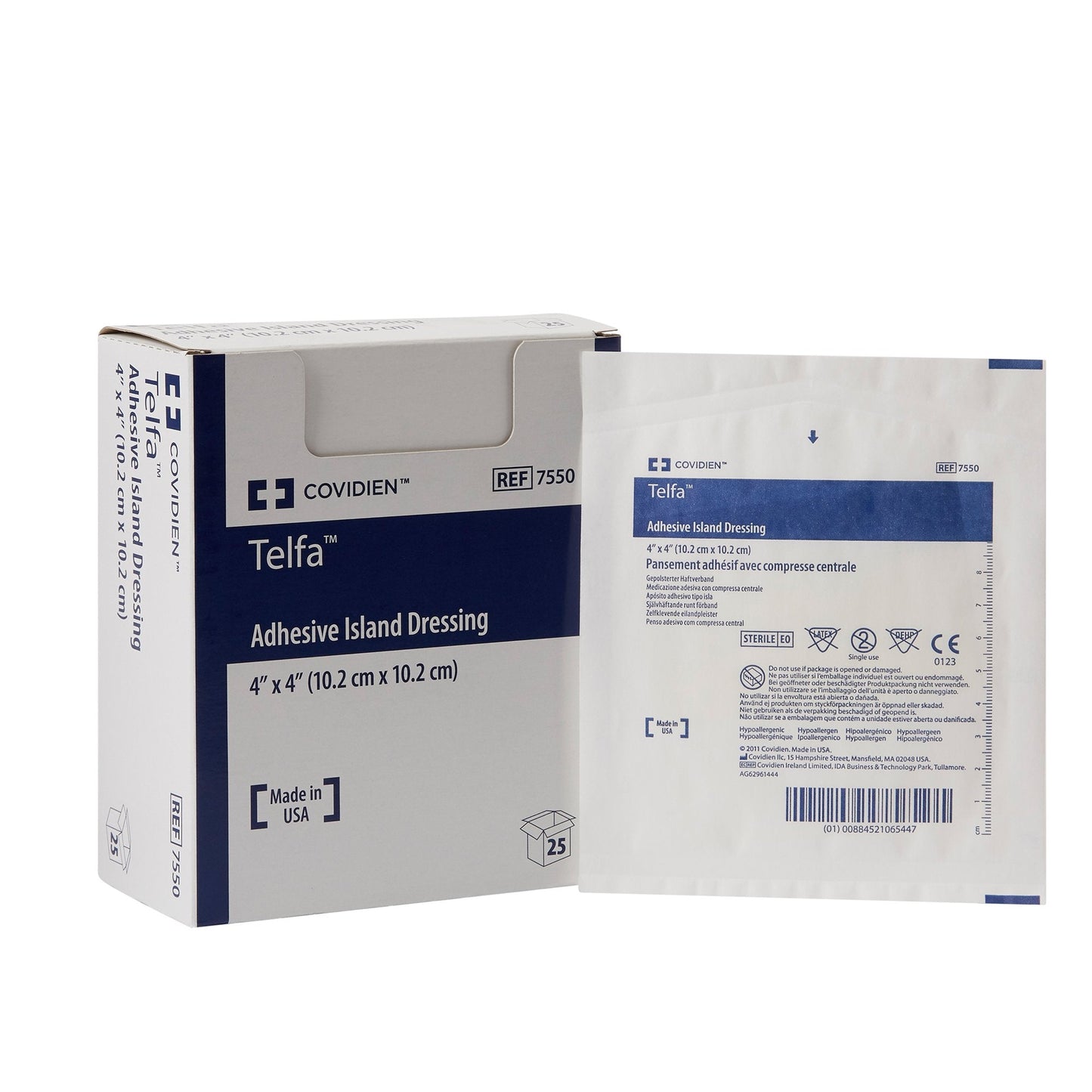 Island Dressing Telfa 4 X 4 Inch Square Sterile, Packaging Type- Box