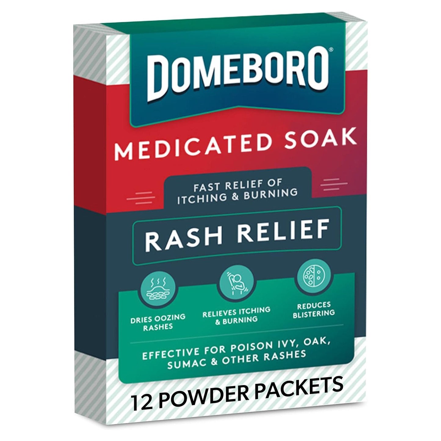 Itch Relief Domeboro Rash Relief 0.5% Strength Powder 2.7 Grams Individual Packet