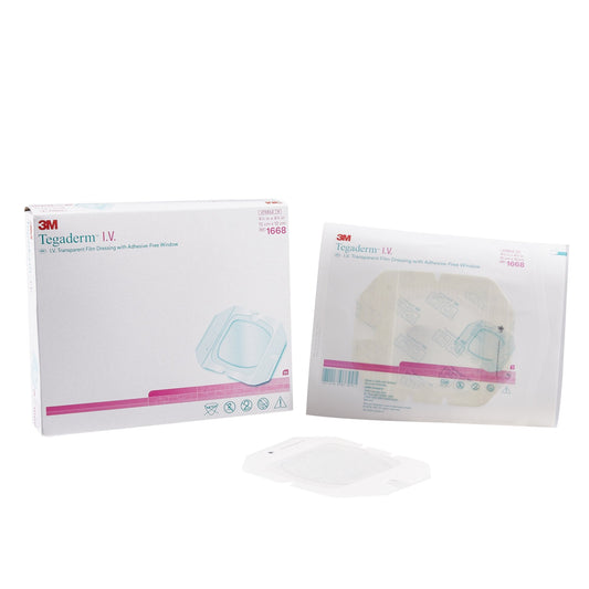 I.V. Dressing 3M Tegaderm Film 4-3/4 X 4-3/4 Inch Sterile, Packaging Type- Box