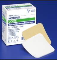 Foam Dressing Kendall™ Foam Island 6 X 6 Inch With Border Film Backing Acrylic Adhesive Square Sterile,  Packaging Type- Each