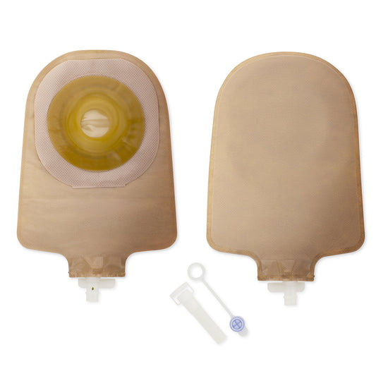 Urostomy Pouch Premier One-Piece System 9 Inch Length Convex, Pre-Cut 1-1/2 Inch Stoma Drainable, Packaging Type- Box