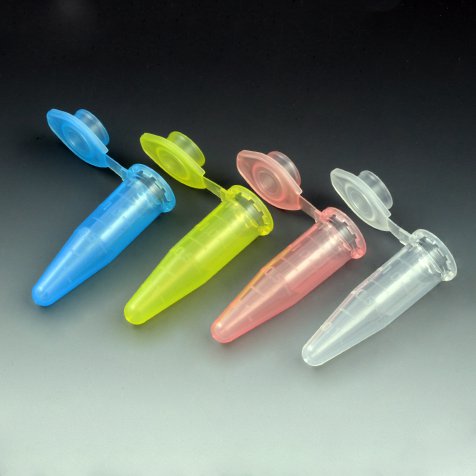 Microcentrifuge Tube Plain 1.5 mL Snap Cap Polypropylene Tube, Packaging Type- Case