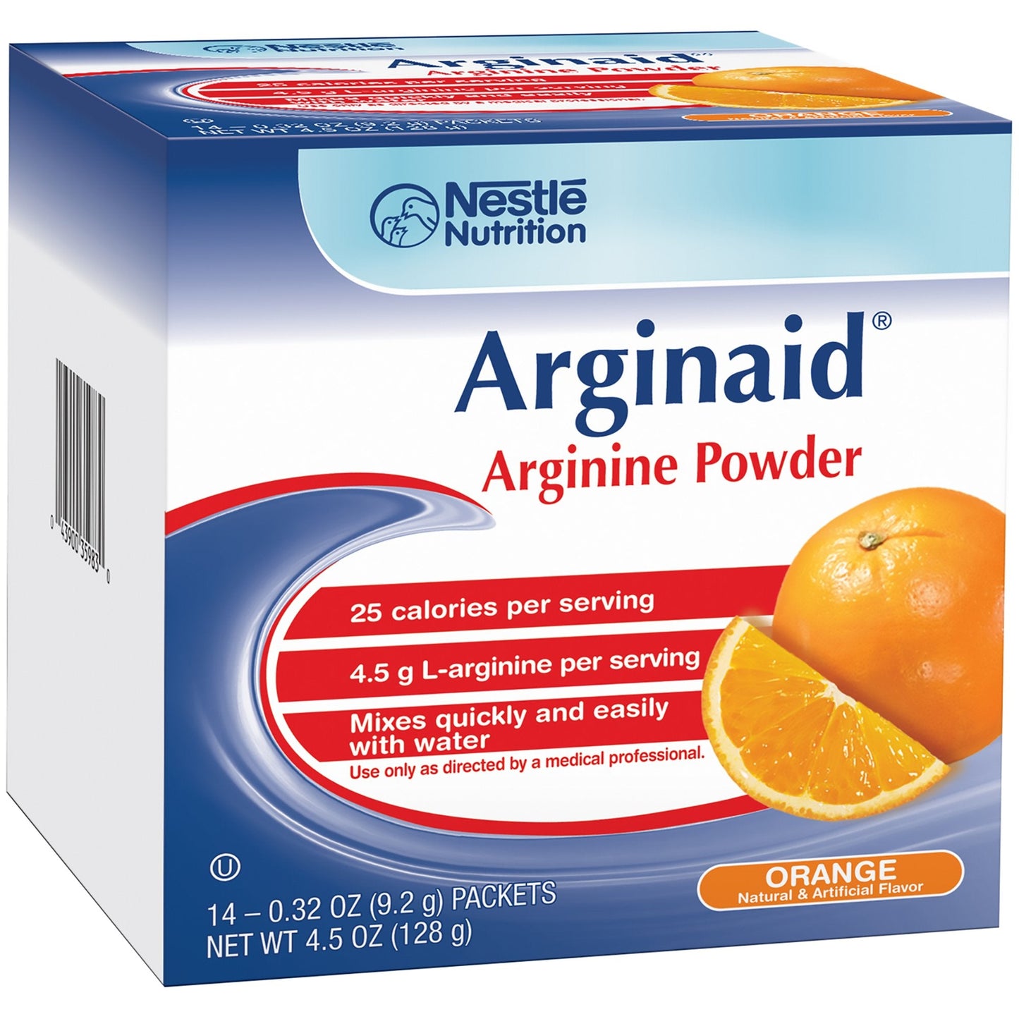 Oral Supplement Arginaid Orange Flavor Powder 0.32 oz. Individual Packet, Packaging Type- Box