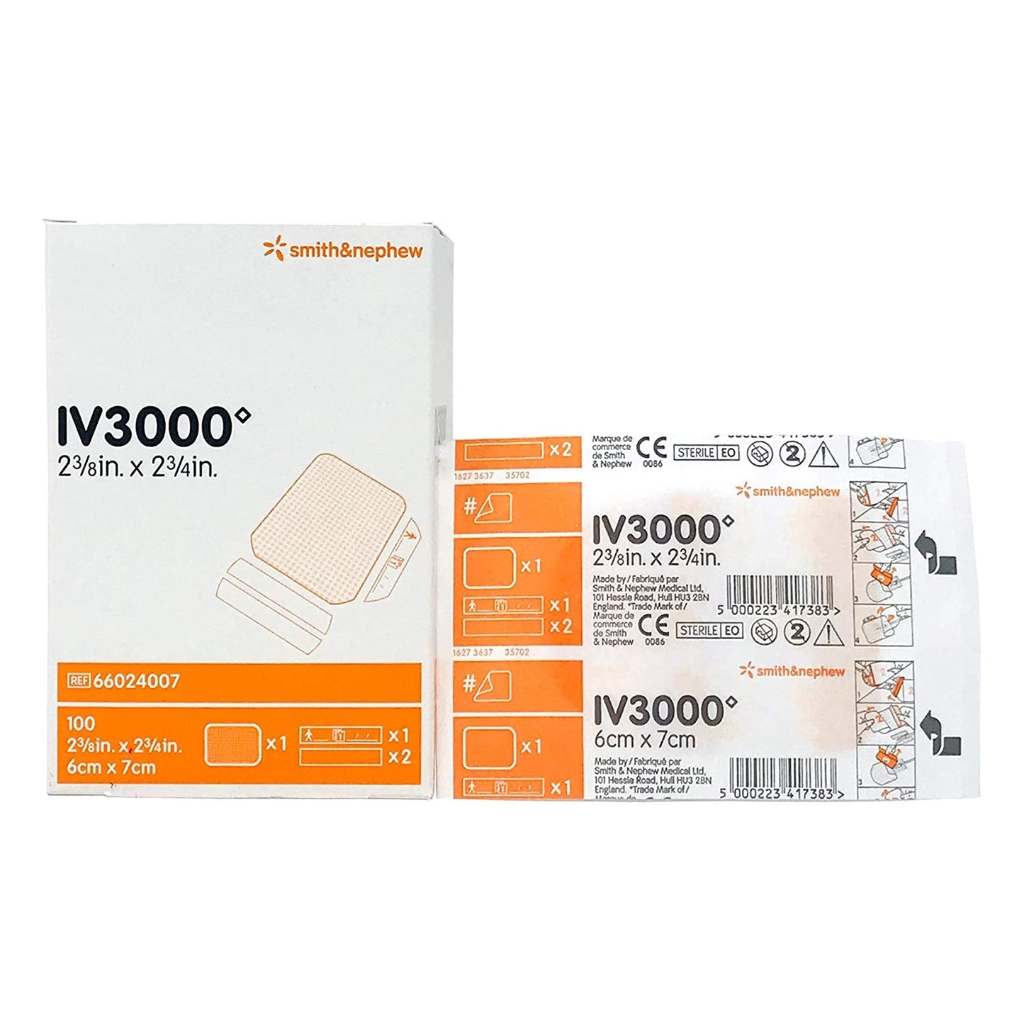 I.V. Dressing IV3000™ REATIC Film 2-3/8 X 2-3/8 Inch Sterile,  Packaging Type- Each