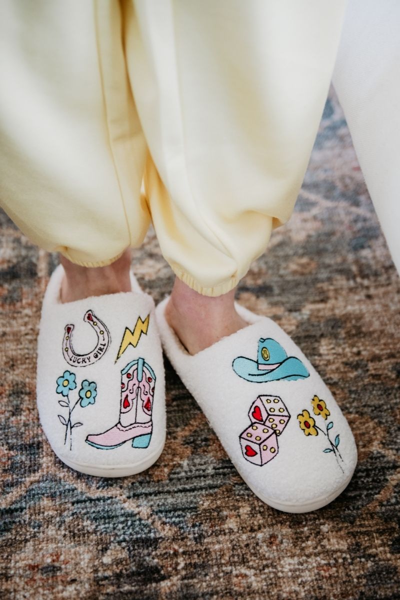 Lucky Cowgirl Icons Shoes Slippers