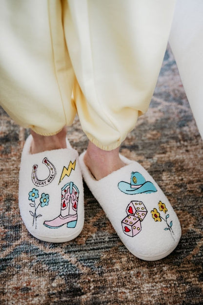 Lucky Cowgirl Icons Shoes Slippers