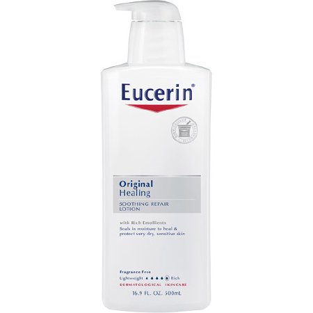 Hand and Body Moisturizer Eucerin Original 16 oz. Pump Bottle Unscented Lotion, Packaging Type- Each