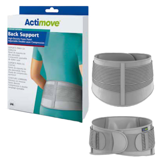 Back Support Actimove Everyday Supports Small / Medium Hook and Loop Closure 29 to 37 Inch Waist Circumference Adult, Packaging Type- Each