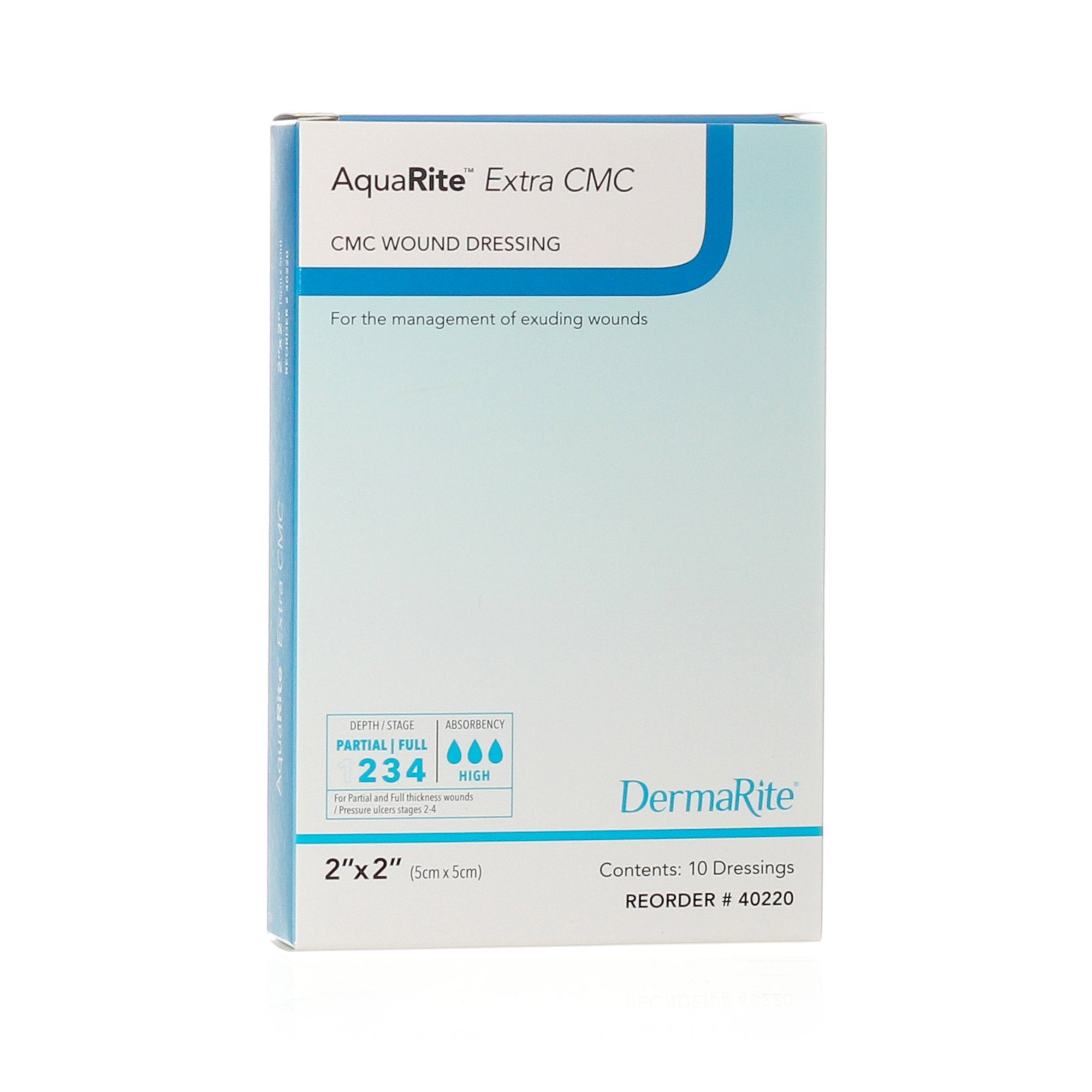 Gelling Fiber Wound Dressing AquaRite™ Extra CMC 2 X 2 Inch Square ...