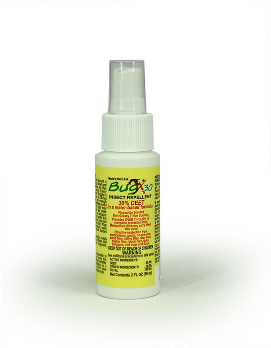 Insect Repellent BugX 30 Topical Liquid 2 oz. Spray Bottle, Packaging Type- Case