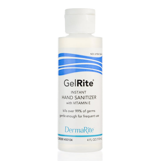 Hand Sanitizer GelRite 4 oz. Ethyl Alcohol Gel Bottle,  Packaging Type- Case