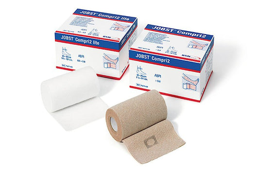 2 Layer Compression Bandage System JOBST Compri2 7-1/8 - 9-3/4 Inch No Closure Tan NonSterile 40 mmHg, Packaging Type- Each