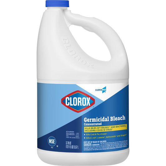 CloroxPro™ Clorox® Bleach Germicidal Manual Pour Liquid Concentrate 121 oz. Jug Chlorine Scent NonSterile,  Packaging Type- Each