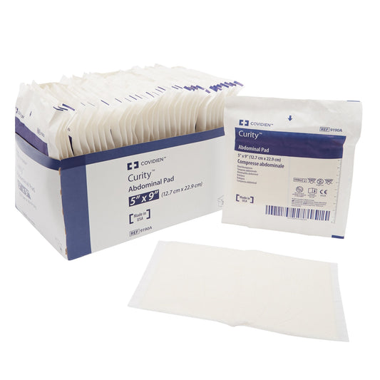 Abdominal Pad Curity™ 5 X 9 Inch Sterile 1 per Pack,  Packaging Type- Each