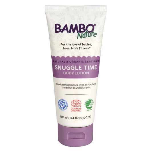Baby Lotion Bambo Nature Snuggle Time 3.4 oz. Tube Unscented Lotion, Packaging Type- Each