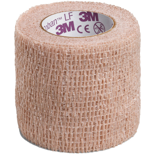 Cohesive Bandage 3M™ Coban™ LF 2 Inch X 5 Yard Self-Adherent Closure Tan NonSterile Standard Compression, Packaging Type- Each