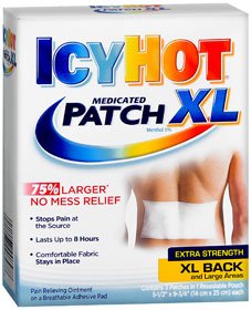Topical Pain Relief Icy Hot 5% Strength Menthol Patch 3 per Box,  Packaging Type- Box