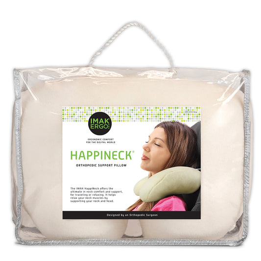 Crescent Neck Pillow IMAK HappiNeck Beige Reusable, Packaging Type- Each