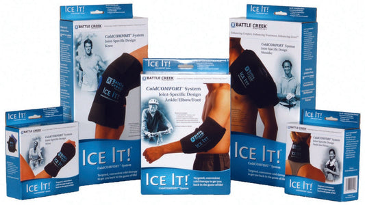 Cold Pack Ice It! E-Pack Single Knee / Shoulder 6 X 12 Inch Vinyl / Gel Reusable