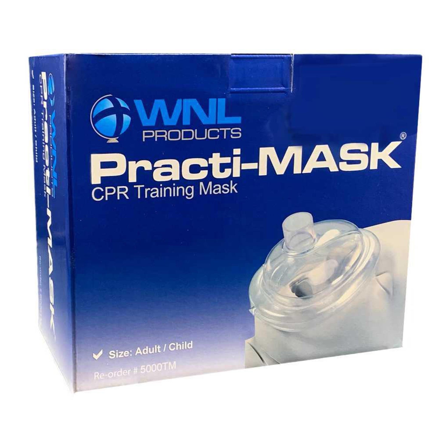 CPR Trainer with Training Valve Combo Practi-MASK Adult / Child, Packaging Type- Box