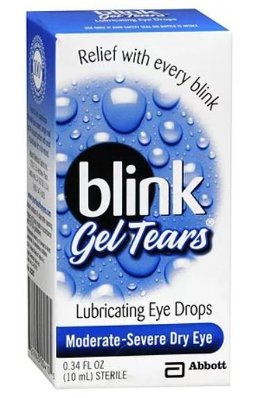 Eye Lubricant Blink Tears 0.34 oz. Eye Drops, Packaging Type- Each