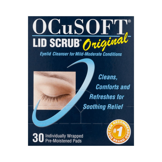Eyelid Cleanser OCuSOFT Lid Scrub 30 per Box Wipe