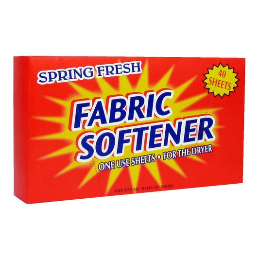 Dryer Sheet Spring Fresh 40 Count Box Sheet Spring Fresh Scent, Packaging Type- Box
