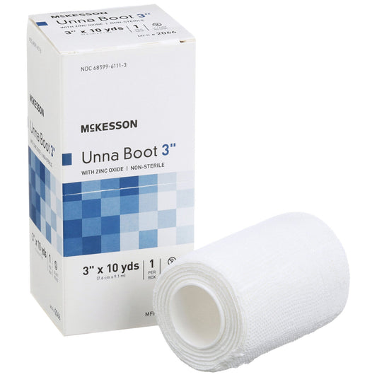 Unna Boot McKesson Zinc Oxide 3 Inch X 10 Yard,  Packaging Type- Case