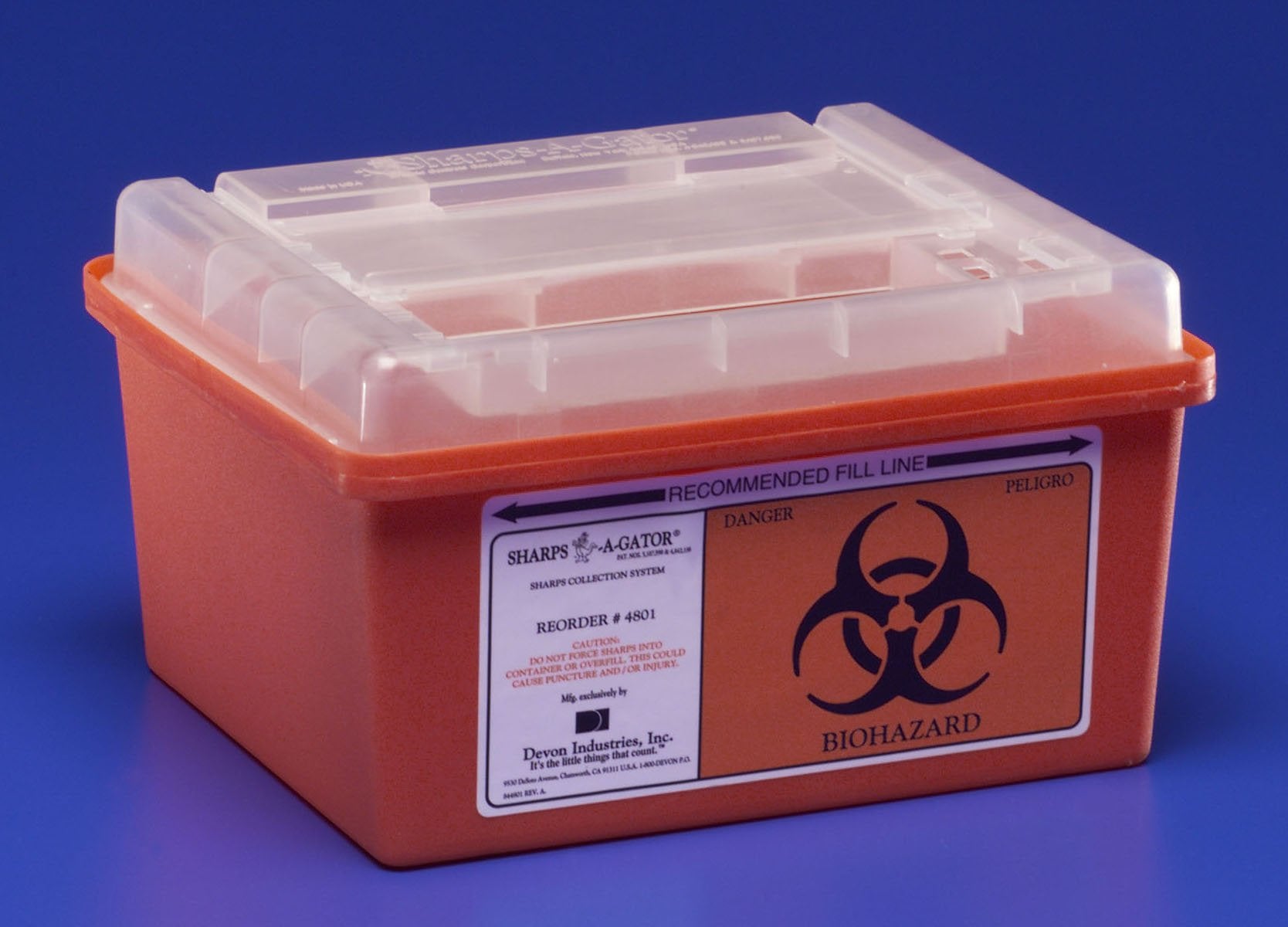 Sharps Container Sharps-A-Gator Red Base 6-1/4 H X 7 D X 10-1/2 W Inch ...