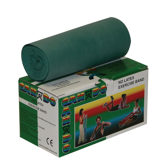 Exercise Resistance Band CanDo Green 5 Inch X 6 Yard Medium Resistance,  Packaging Type- Each