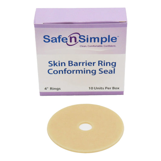 Adhesive Seal Safe n' Simple 4 Inch Conforming, Packaging Type- Box