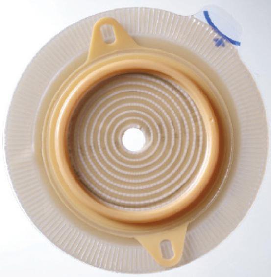 Ostomy Barrier Assura Precut, Standard Wear Pectin Based Adhesive 40 mm Flange Green Code System Synthetic Resin 7/8 Inch Opening