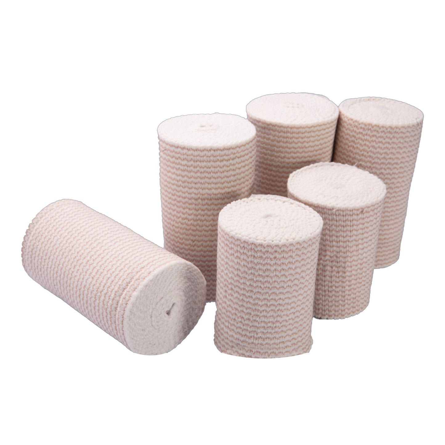 Elastic Bandage Welmed Premium Weave 6 Inch X 11 Yard Single Hook and Loop Closure Tan NonSterile Standard Compression,  Packaging Type- Each