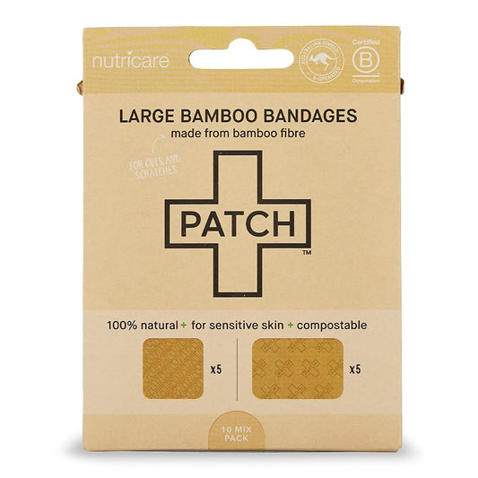 Adhesive Strip Patch 2 X 3 Inch / 3 X 3 Inch Bamboo Rectangle / Square Tan Sterile, Packaging Type- Box