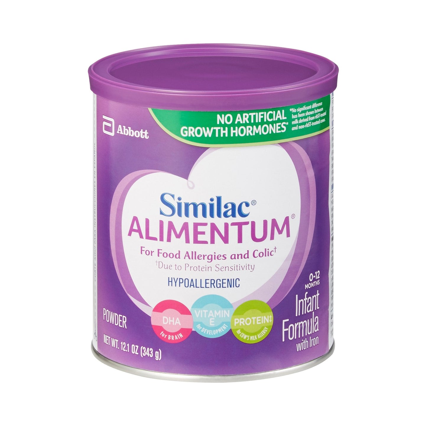 Infant Formula Similac Alimentum Unflavored 12.1 oz. Can Powder Food Allergies, Packaging Type- Each