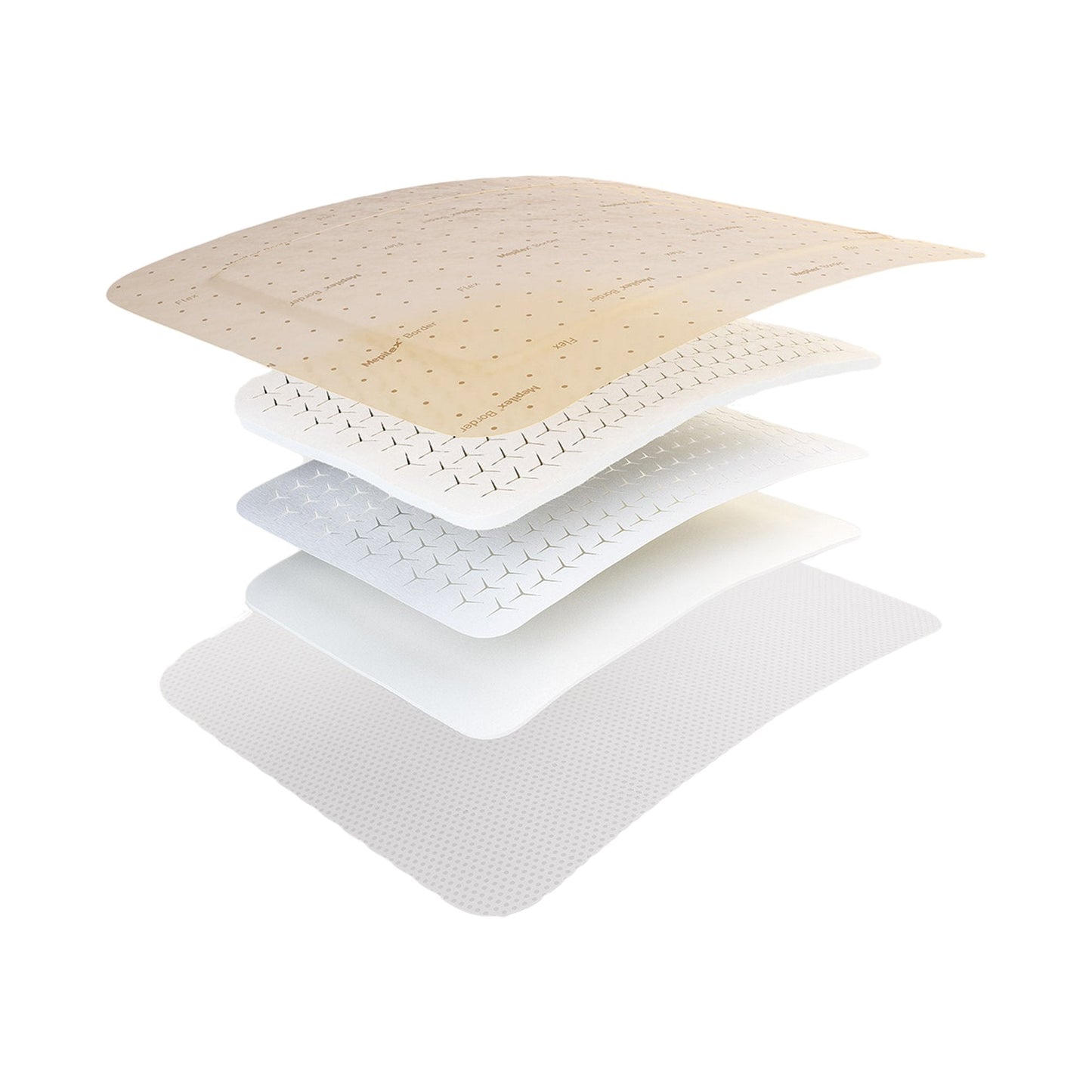 Foam Dressing Mepilex Border Flex 6 X 6 Inch With Border Film Backing Silicone Adhesive Square Sterile, Packaging Type- Each