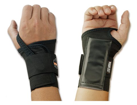 Wrist Support ProFlex 4000 Single Strap Elastane / Elastic / Polyester Right Hand Black Large, Packaging Type- Each