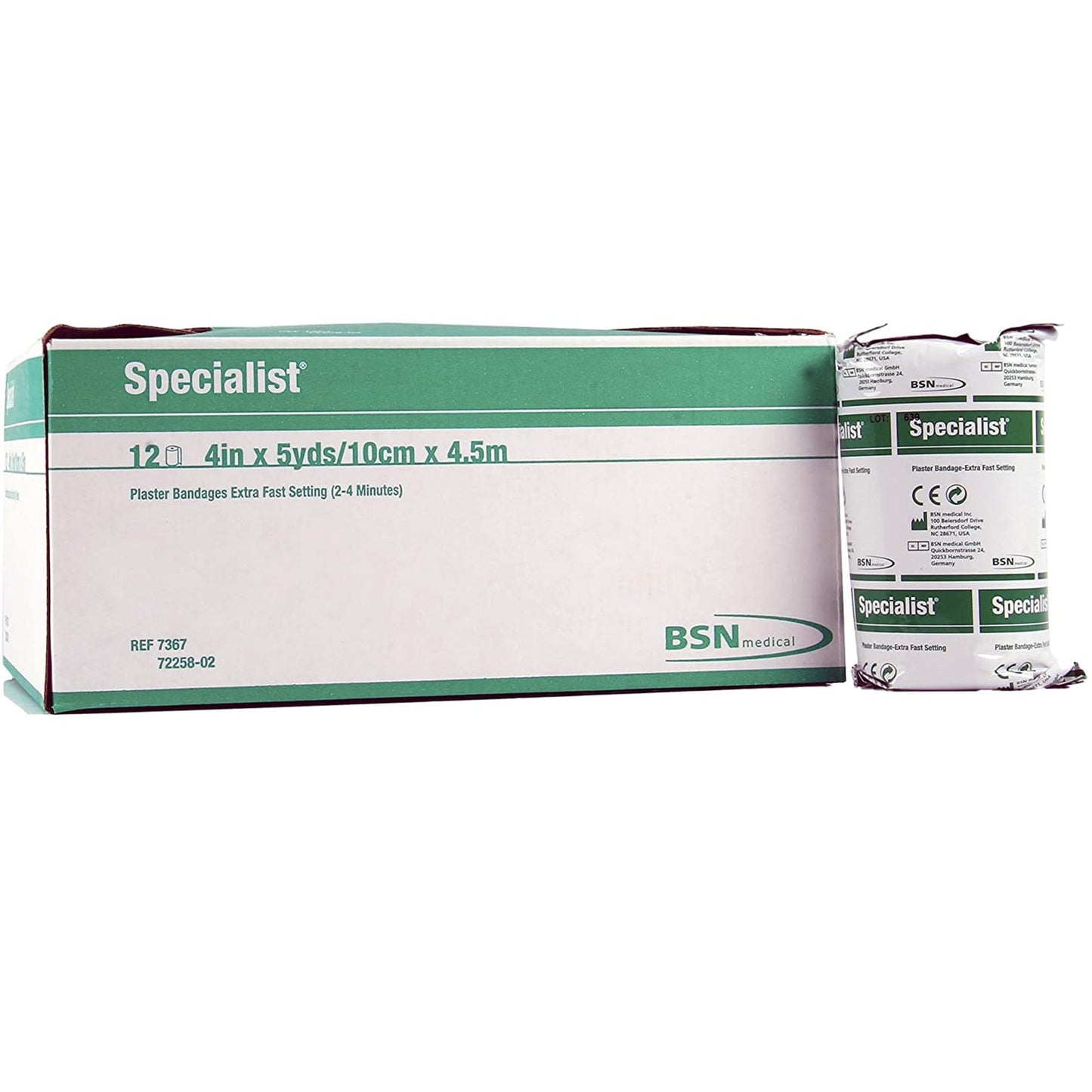 Plaster Bandage Specialist 4 Inch X 15 Foot Plaster of Paris White,  Packaging Type- Each