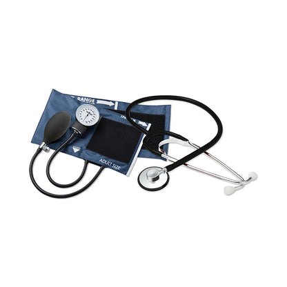 Reusable Aneroid / Stethoscope Set McKesson Brand 23 to 33 cm Adult Cuff Single Head General Exam Stethoscope Pocket Aneroid, Packaging Type- Each