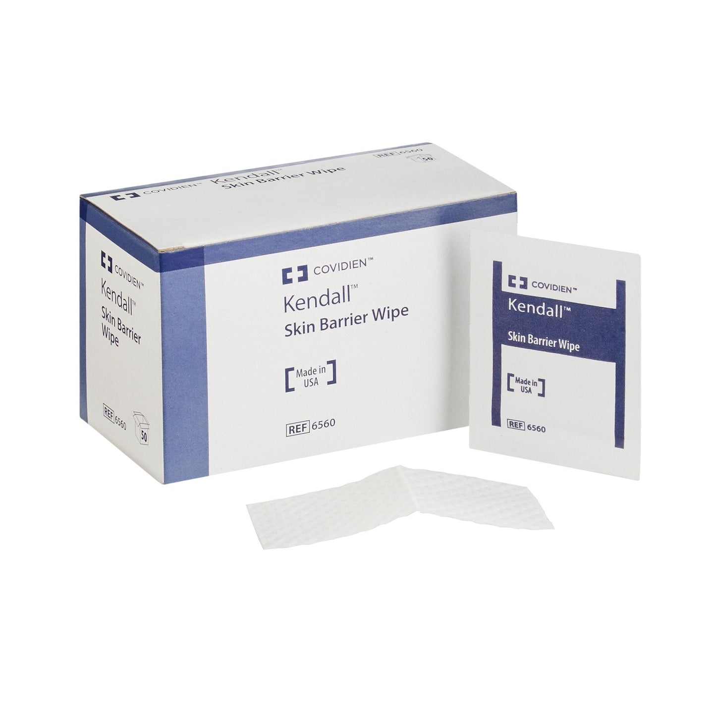 Skin Barrier Wipe Kendall™ 85% / 10% Strength Isopropyl Alcohol / Acrylic Polymer Individual Packet Large NonSterile,  Packaging Type- Box